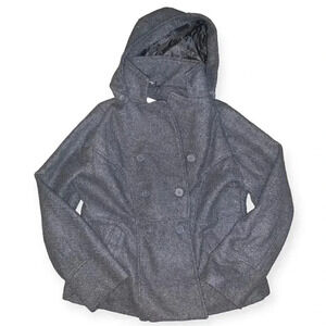 Jou jou hooded pea coat